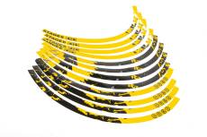 Liseret de jante Scooter 13" Stage6 jaune / noir