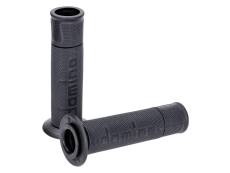 Poignes Domino A450 On-Road Racing gris fonc / noir (extrmit ouverte)