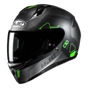 Casque intégral HJC C10 Aspa MC4SF noir/gris/vert mat- XS