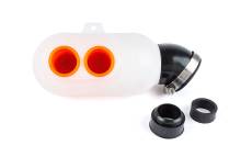 Boite air type Karting d.35mm Blanc / Orange