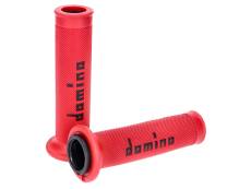 Poignes Domino A010 On-Road rouge / noir (extrmit ouverte)