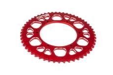 Couronne 53 dents - 420 Stage6 alu CNC Rouge Aprilia