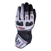 Gants cuir/textile Five TFX2 WP gris/gris/rouge- 2XL