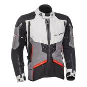 Veste textile Ixon Ragnar noir/gris/rouge- 2XL