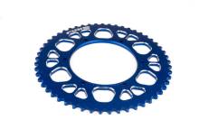 Couronne 53 dents - 420 Stage6 alu CNC Bleu Aprilia
