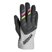 Gants cross femme Thor Spectrum gris/charcoal/rose/jaune-