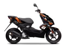 Kit dco MBK Nitro avant 2013 Stage6 orange / noir