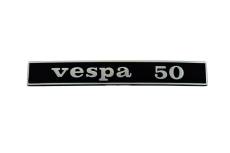 Logo Vespa 50 Noir/Chrom