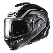 Casque modulable HJC F100 Reff MC1 noir/gris brillant- XS