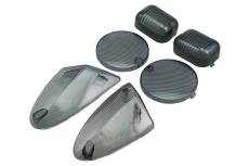 Set 4 cabochons cligno.avec feu arrire noir STR8 Aprilia