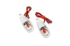 Clignotants goutte d'eau coller Fender blanc / transparent