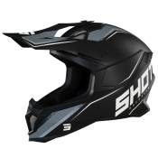 Casque cross Shot LITE PRISM - BLACK WHITE MATT 2025