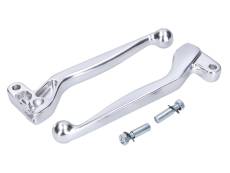 Levier de frein et d'embrayage Simson S51 alu gris
