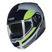 Casque modulable Nolan N90-3 06 Roboto 346 gris/noir/jaune brillant- L