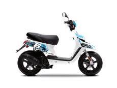 Kit dco MBK Booster aprs 2004 Stage6 bleu / noir