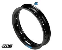 Jante avant aluminium 7116 17x1,6 noire Pit Bike /