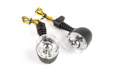 Clignotants type origine noir / transparent Derbi /
