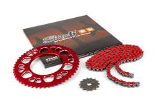 Kit chane 13x53 - 420 Stage6 alu CNC Rouge Aprilia