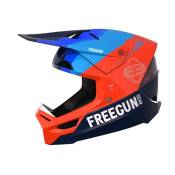 Casque cross Freegun XP4 Shade bleu orange fluo- M