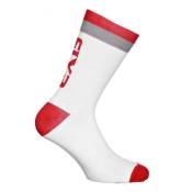 Chaussettes Sixs luxury 200 blanc/gris/rouge- 35-38