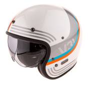 Casque jet HJC V31 Byron blanc/gris/bleu/rouge- XL