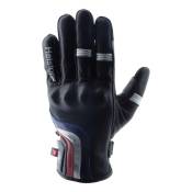 Gants cuir Helstons Spoon noir/bleu/blanc/rouge- T13