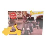 Cadre photo Vespa 25x15cm jaune