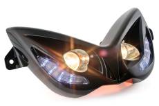 Phare avant double optique avec Led Bleu EVO 2 Noir