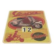 Calendrier perpétuel Vespa jaune/rouge