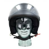Casque jet Vespa Visor 3.0 gris mat- S