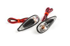 Clignotants goutte d'eau coller Fender noir / transparent