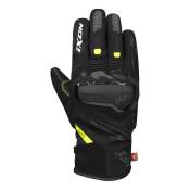 Gants textile/cuir Ixon Pro Knarr noir/gris/jaune vif- L