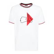 T-shirt Vespa Modernist blanc/rouge - 2XL