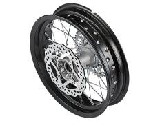 Roue arrire alu 3.0x14" SM 3.0 avec disque et couronne