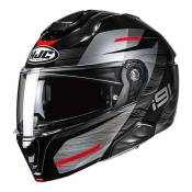 Casque modulable HJC i91 Dusk MC1 noir/gris/rouge brillant- XL