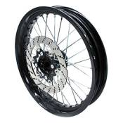 Jante Avant Complète YCF Aluminium Noir 2,50 x 17 Pouces avec Disque