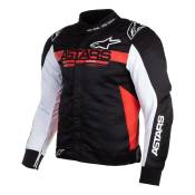 Blouson textile Alpinestars Monza Sport noir/rouge/blanc-