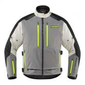 Veste textile Icon Raiden gris/jaune Hi-viz CE- 2XL