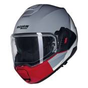 Casque modulable Nolan N120-1 Grafo 349 gris/blanc/rouge brillant- L