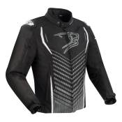Blouson textile Bering Gang noir/gris/blanc- S
