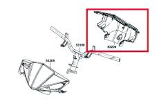 Couvre guidon arrire - pice origine Kymco Agility RS