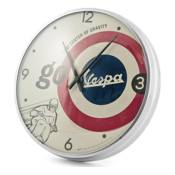 Horloge Vespa Go Ø320mm bleu/blanc/rouge
