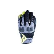 Gants textile/cuir Five TFX3 Airflow gris/jaune fluo-