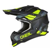 Casque cross O'Neal 2SRS Spyde V.23 noir/gris/jaune fluo- S