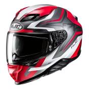 Casque intégral HJC F71 FES MC1SF gris/blanc/rouge mat- XS