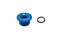 Bouchon de carter d'huile KRM bleu Derbi