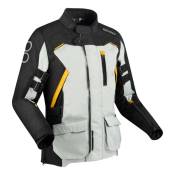 Veste textile Bering Zephyr noir/gris/jaune- L