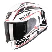 Casque intégral Scorpion Exo-530 Air Slope blanc/noir/rouge- S
