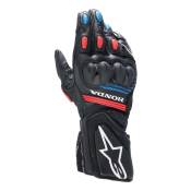 Gants moto Alpinestars Honda SP-8 V3 noir/rouge/bleu- M