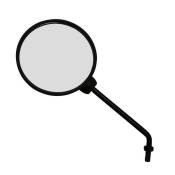 Rtroviseur rond gauche - pice origine Gilera SMT /